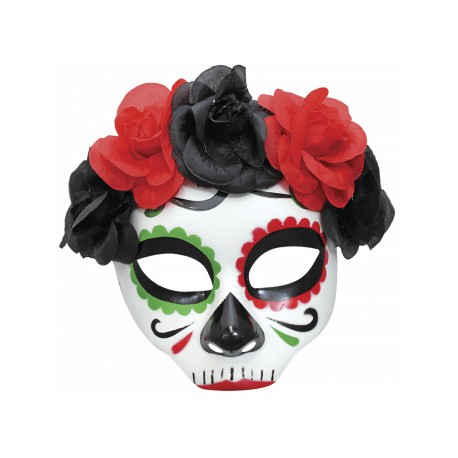 Antifaz catrina con rosas