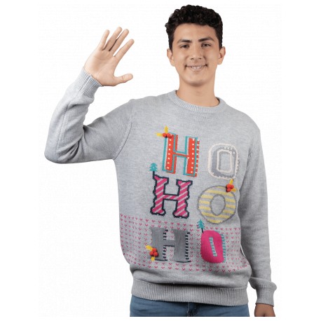 Uggly sweater HO HO HO hombre