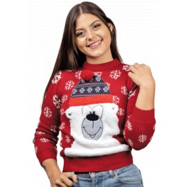 Uggly sweater oso polar rojo