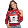 Uggly sweater oso polar rojo