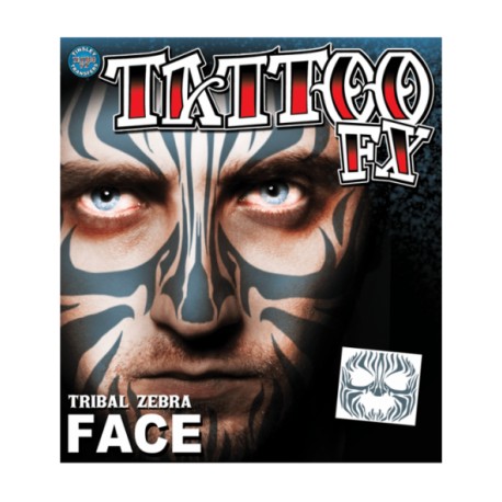 Tribal zebra face