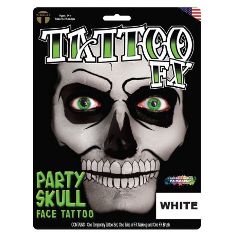Party Skull-White