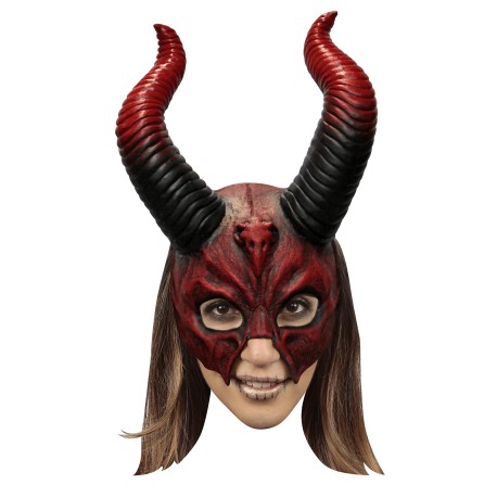 Devil mythical horned skull