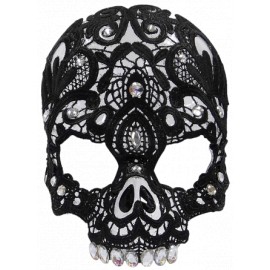 Antifaz Calavera Negra