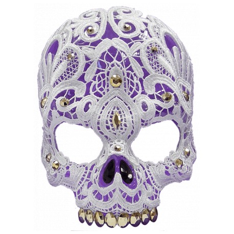 Antifaz de Calavera Blanca