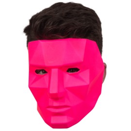 Poligonal neón rosa
