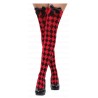 Medias arlequín negro/rojo