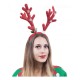 Diadema reno rojo con copos