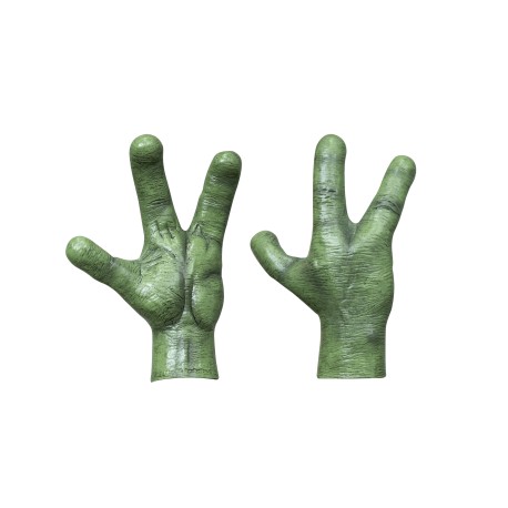 Green alien hands