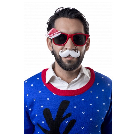 Lentes de Santa con Bigote